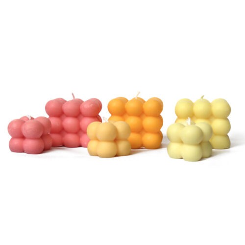 koolzaadwas bubble kaars