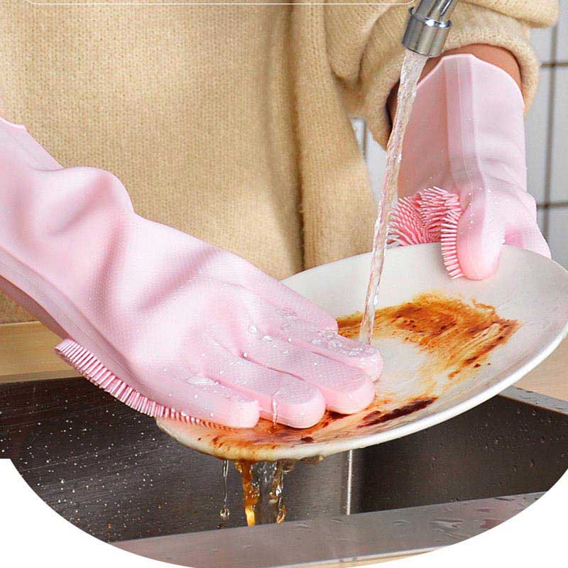 EasyEco-Siliconen-Handschoenen-Multifunctioneel-Ecofriendly-Schoonmaken-Afwassen-Poetsen-Afwas
