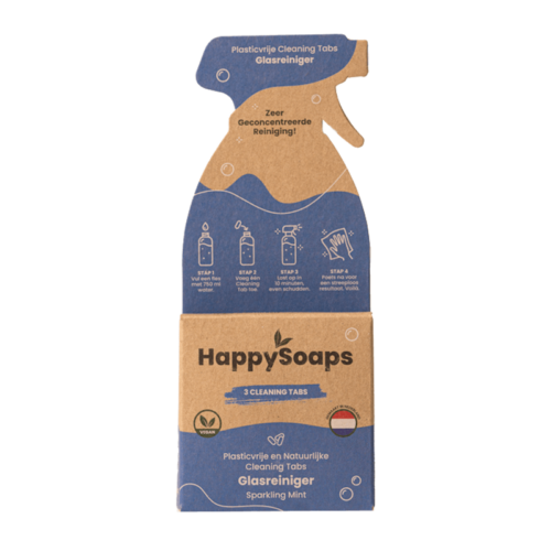 happy soaps glasreiniger in verpakking