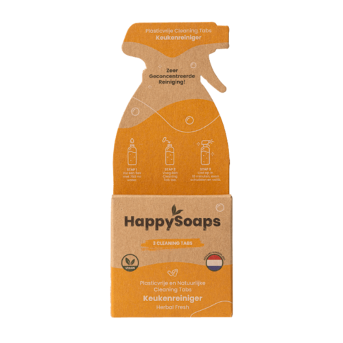 happy soaps keukenreiniger in verpakking