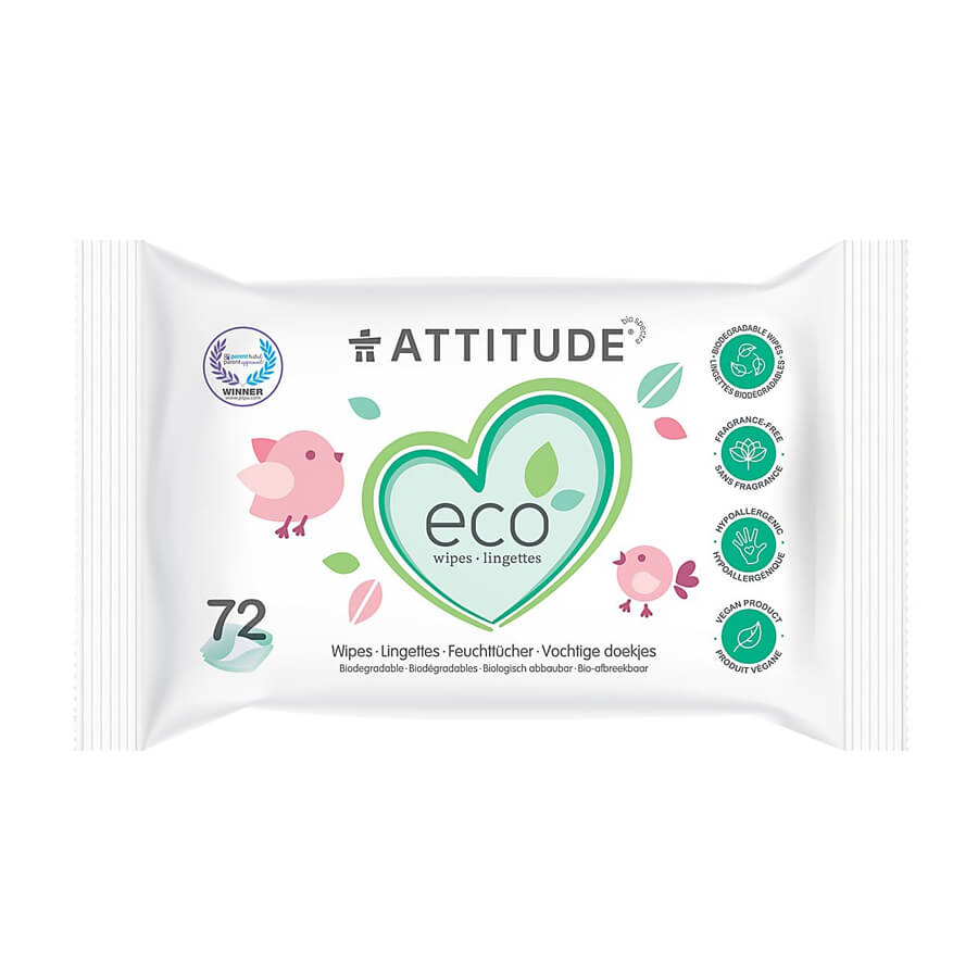 attitude eco biologisch afbreekbare babydoekjes