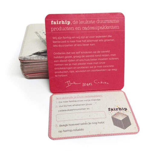fairhip cadeaukaart, duurzame producten om cadeau te geven