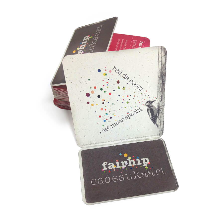 fairhip cadeaukaart, duurzame producten om cadeau te geven