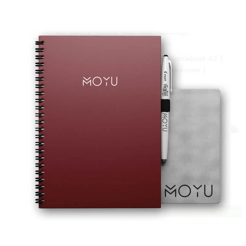 moyu A5 notebook steenpapier steenrood