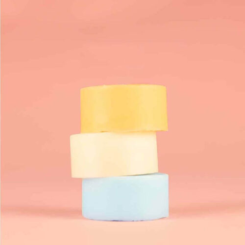 shampoobars - haarmaskers - roze achtergrond
