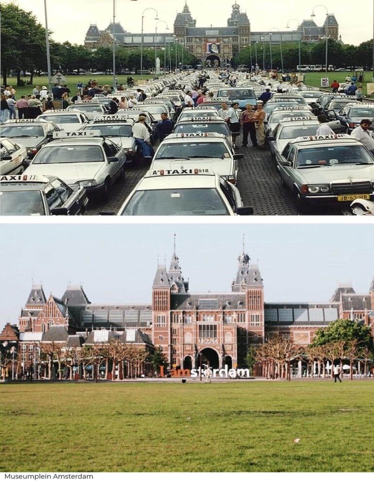 Museumplein jaren '70 tot nu.