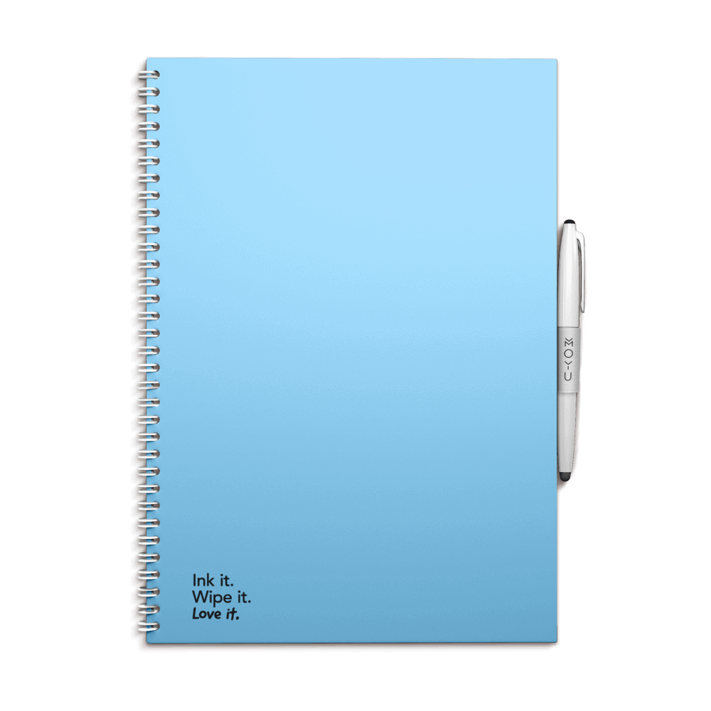 moyu steenpapieren notitieboek A4 hemels blauw