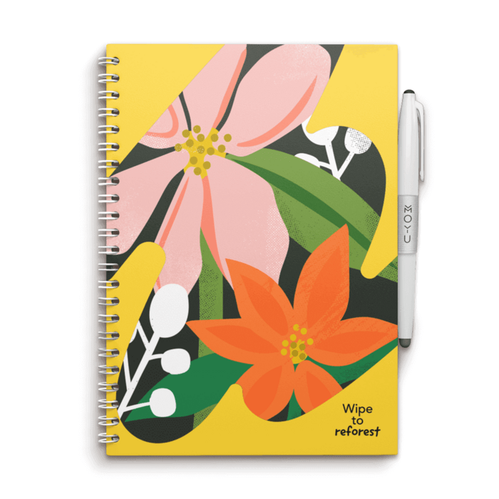 moyu steenpapieren notitieboek A5 flower vibes